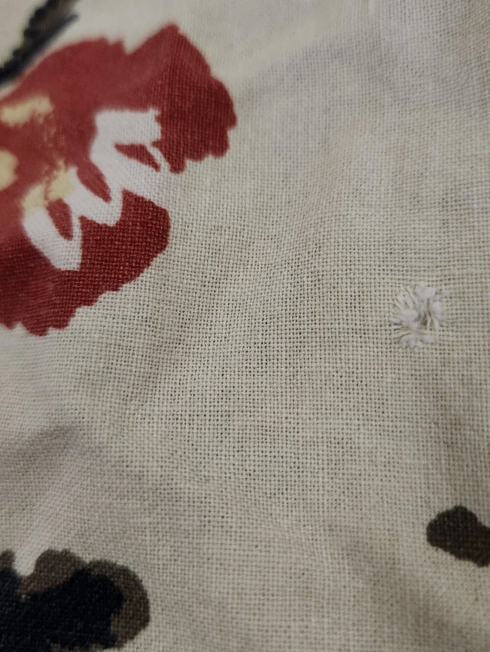 Anthropologie Cherry Blossom Floral Flat Sheet Size Queen